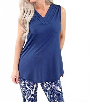 NEW MICHAEL TYLER sleeveless cami top in denim